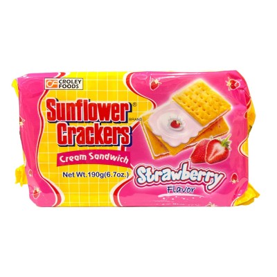 Sunflower Strawberry Crackers 190g