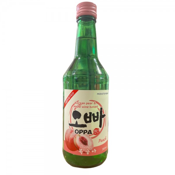 OPPA Peach Korean Soju 12% 360ml