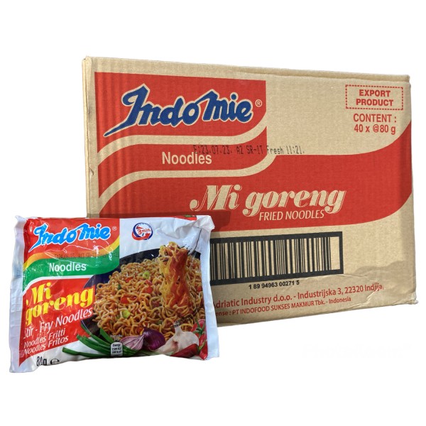 Indomie Mi Goreng Stir-Fry Noodles BOX 40x80gr Στιγμιαίο Γεύμα