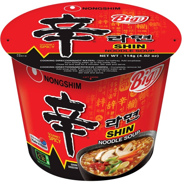 NongShim Shin Ramen Big Bowl 114g