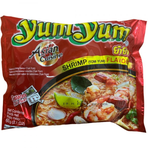 Yum Yum Instant Noodles Shrimp (TOM YUM) Flavour 60gr