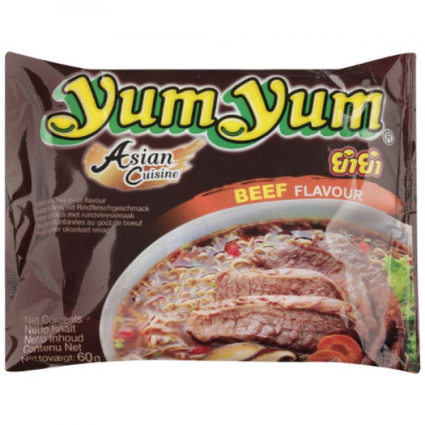 Yum Yum instant noodles Beef flavour 60gr