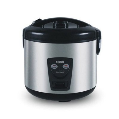 Ricco Rice Cooker Μαύρος με χρώμιο 1,8 LT 1Pc