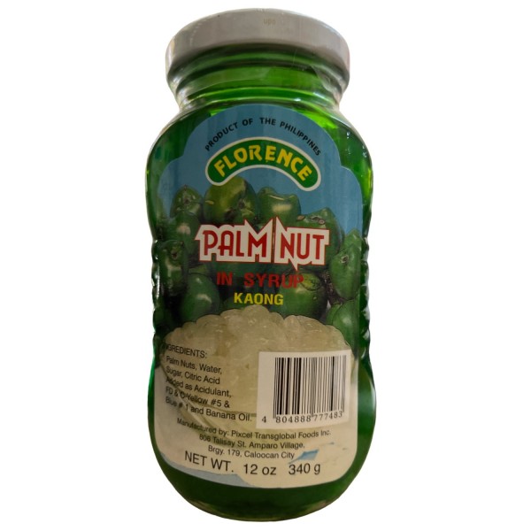 PALM NUT Gel KAONG GREEN in syrup 340gr